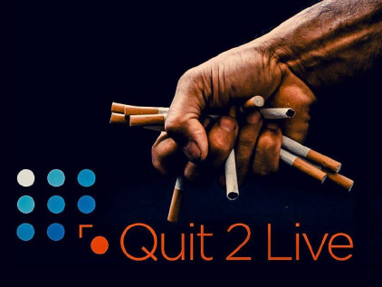 Image of hand crushing cigarettes'