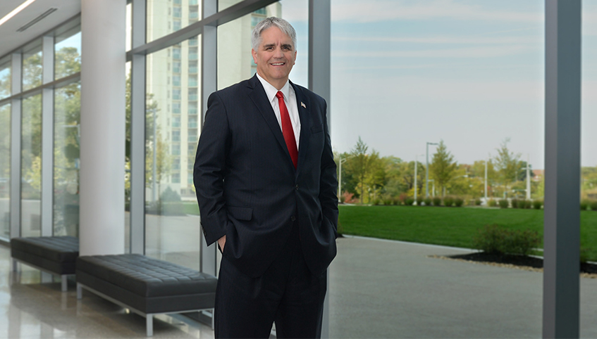 The University of Kansas Cancer Center director, Dr. Jensen.