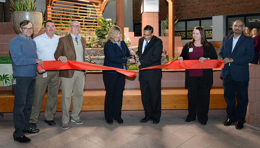 Research garden ribbon cutting