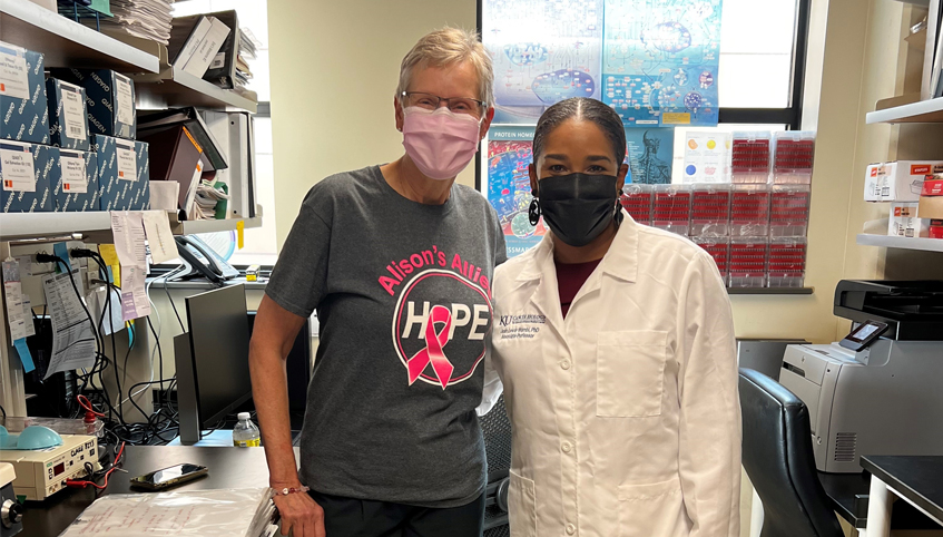 Dr. Lewis-Wambi and PIVOT Member Alison Banikowski