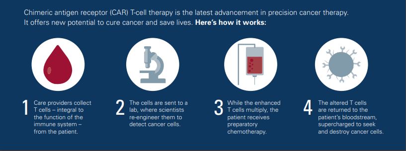 Car T-cell therapy process