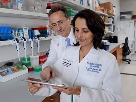 Priyanka Sharma, MD with Andrew Godwin, PhD.