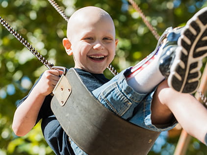 Osteosarcoma patient Wyatt Oshel.