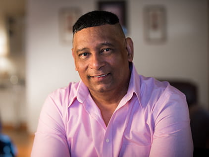 Colorectal cancer patient Herastico Pitty Diaz.