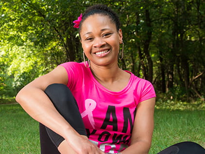 Breast cancer patient Shalena Prude.