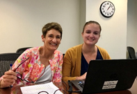 Dr. Kimber Richter, professor of Preventive Medicine and Public Health at the University of Kansas Medical Center and director of the UKanQuit tobacco cessation program and Lindsey Leesmann, Marketing Senior Web Coordinator, The University of Kansas Health System.