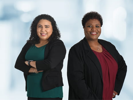 Chavely Conde and Angela Williams