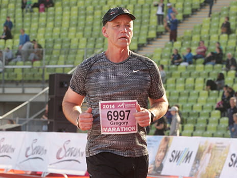 Head and neck cancer patient Greg Cheek.