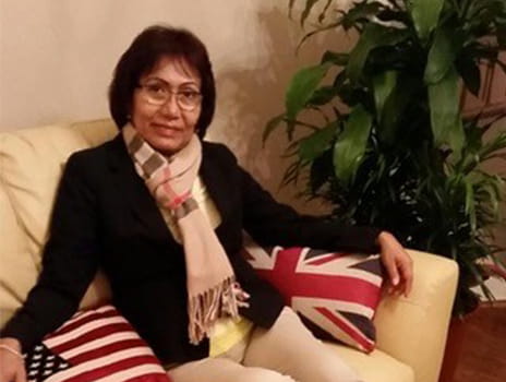 Breast cancer patient Delia Corahua.