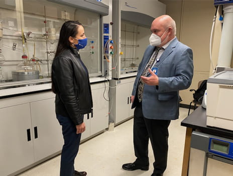 Rep. Sharice Davids and Dr. Bossmann