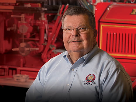 Lymphoma patient Richard "Smokey" Dyer.