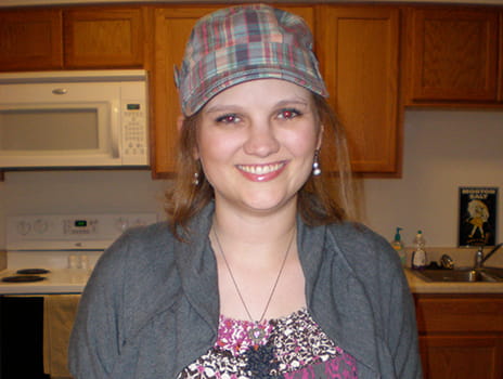 Cancer patient Rachael Leisy.