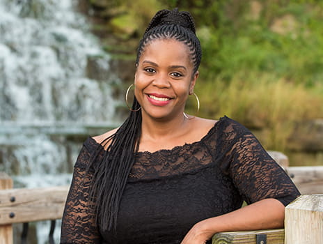 Cervical cancer patient Nina Mathews.