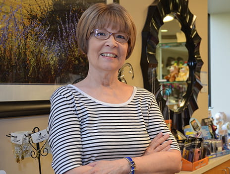 Breast cancer patient Susan McCall.