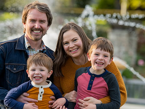 Leslie McGuire and her family.