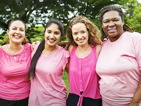 Women wearing pink.