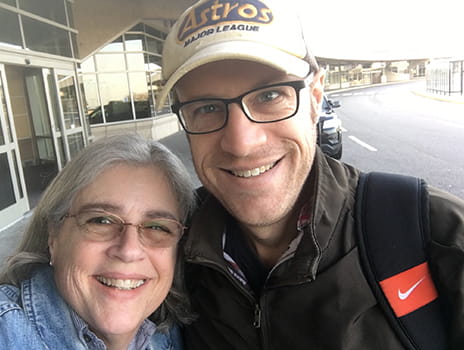 Lymphoma patient Mike O'Neill.