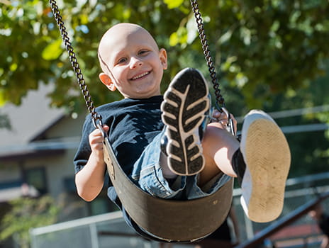 Sarcoma patient Wyatt Oshel.