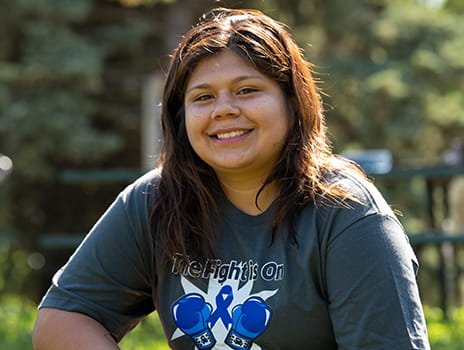 Colon cancer patient Laura Perez.