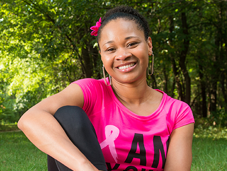 Breast cancer patient Shalena Prude.