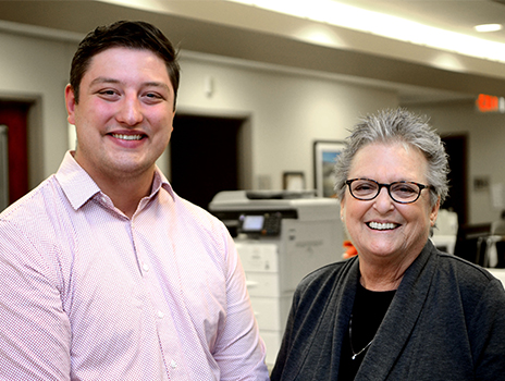 BMT patient Cheryl Wonnell with her donor.