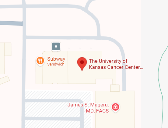 The University of Kansas Cancer Center in Liberty Google Map Location Screenshot